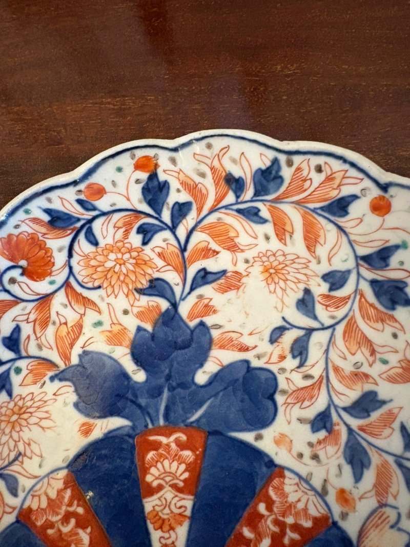 Antique Pair of Japanese Imari Plates
